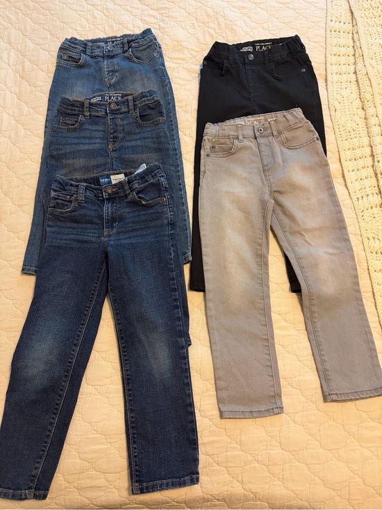The Children's Place Other - The Children's Place 5 Pack Kids Jeans - Blue, Dark Blue, Black, Gray
